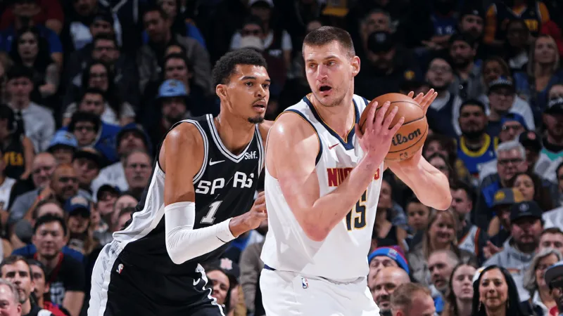 AG体育-此前掘金2-1马刺：约基奇3战场均30+12+12，文班1场34分18板